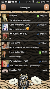 GO SMS - Tiger Owl Screenshots 1