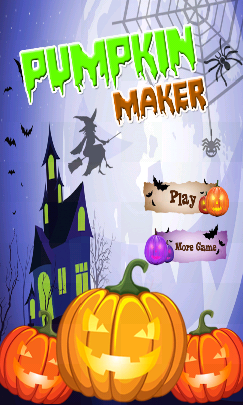 Android application Pumpkin Maker Halloween Games screenshort