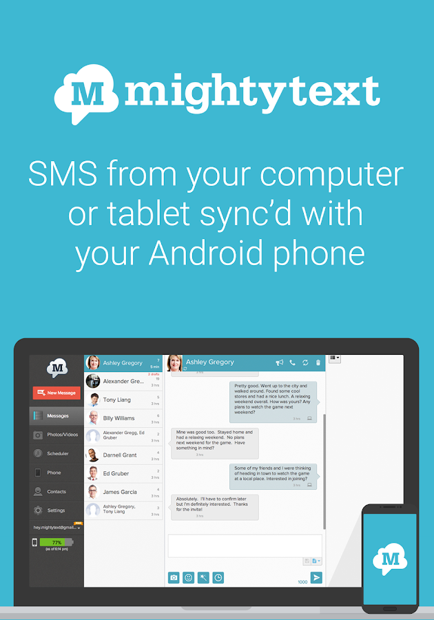 SMS Text Messaging -PC Texting - Android Apps on Google Play