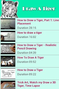 How To Draw a Tiger