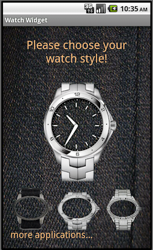 Watch Widget free clock style