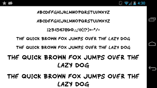 Fonts for FlipFont 50 Hand - náhled