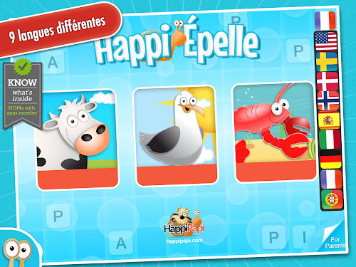 Capture d'ecran de l'application Android Happi Spells Crossword Puzzles