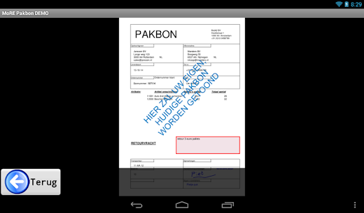 MoRE Pakbon App Demo Screenshots 15