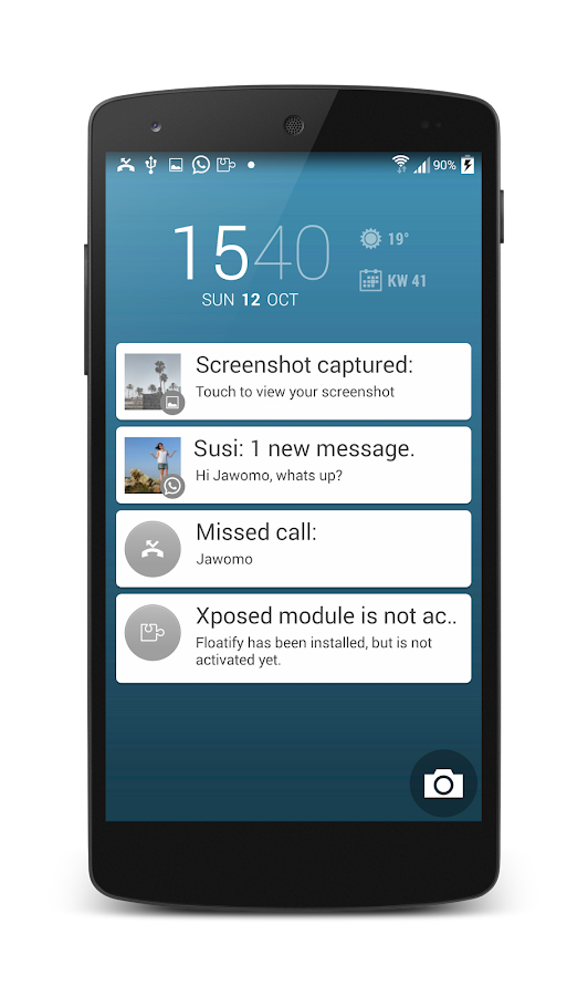 Floatify Notifications - screenshot