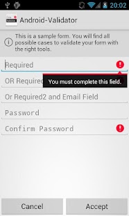 Lastest Form Validator Sample APK
