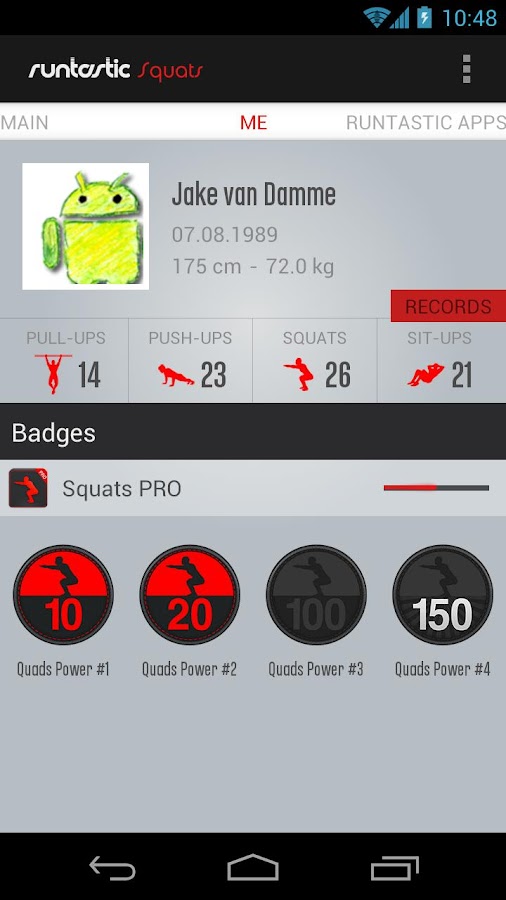    Runtastic Squats Workout PRO- screenshot  