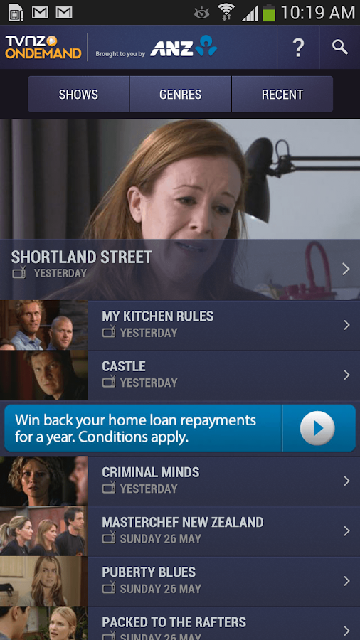 TVNZ OnDemand Android Apps on Google Play