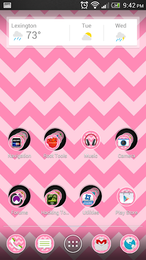 Chevron Pink Theme