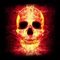 3D Skull Fire LWP icon