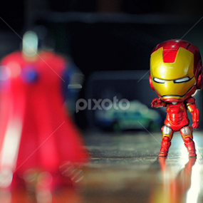 ironman vs superman by Ahmad khoirul Hakim - Artistic Objects Toys