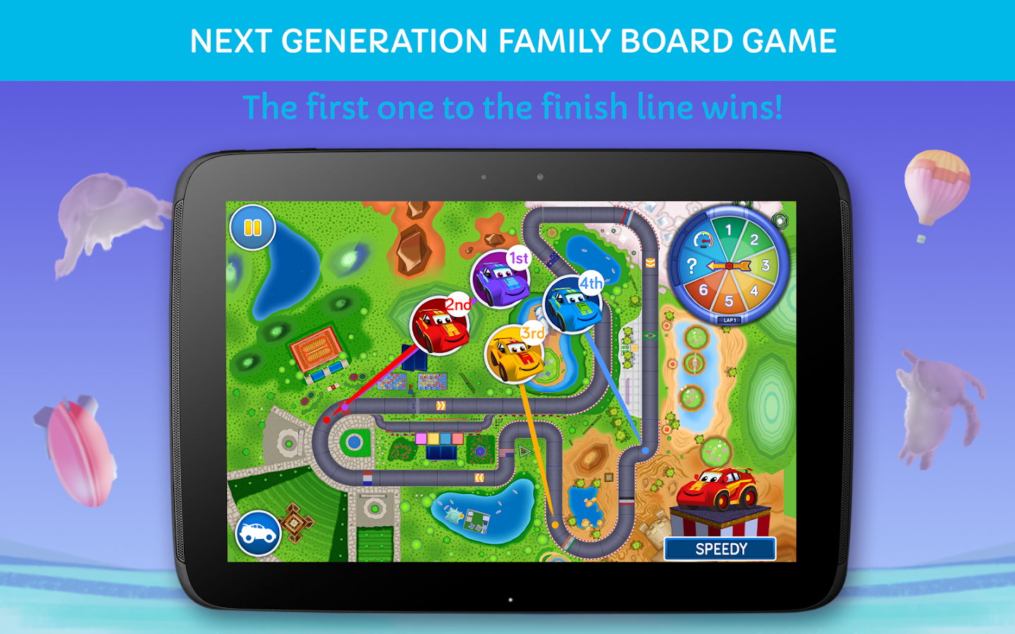 World Racers family board game - screenshot