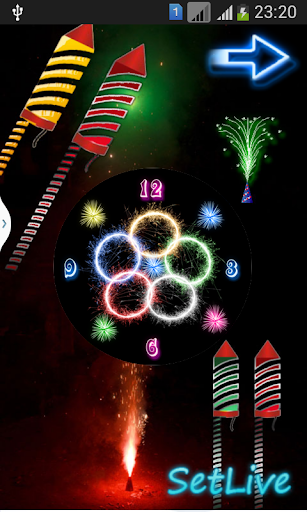 Rocket Diwali Clock