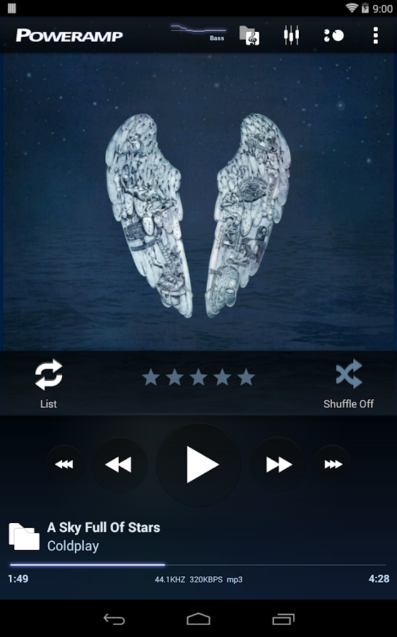 Poweramp Music Player (Trial) - screenshot