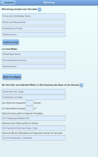 【免費生產應用App】Mietvertrag App - Mietverträge-APP點子
