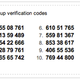 Cara Masuk Di Gmail menggunakan kode cadangan