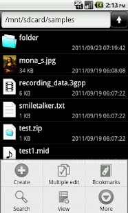 Android application NeoFiler screenshot