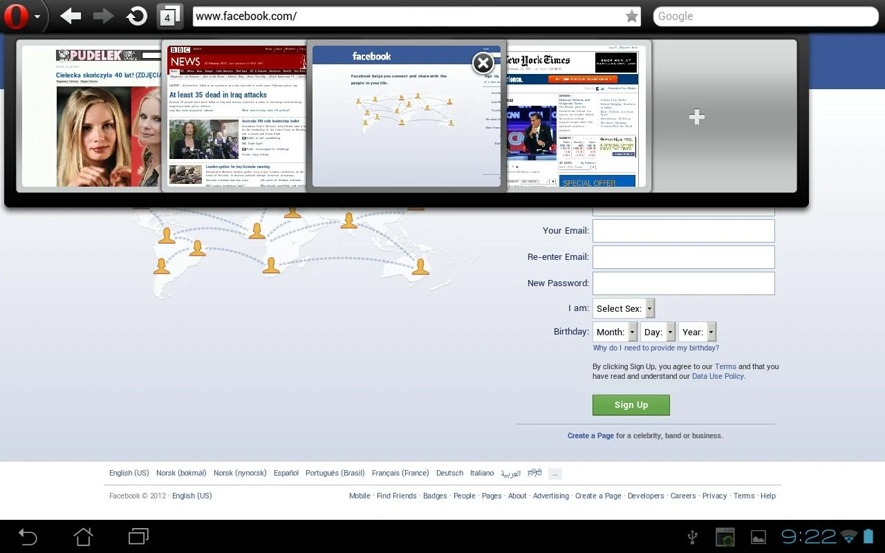 Opera Mini - navegador web - screenshot