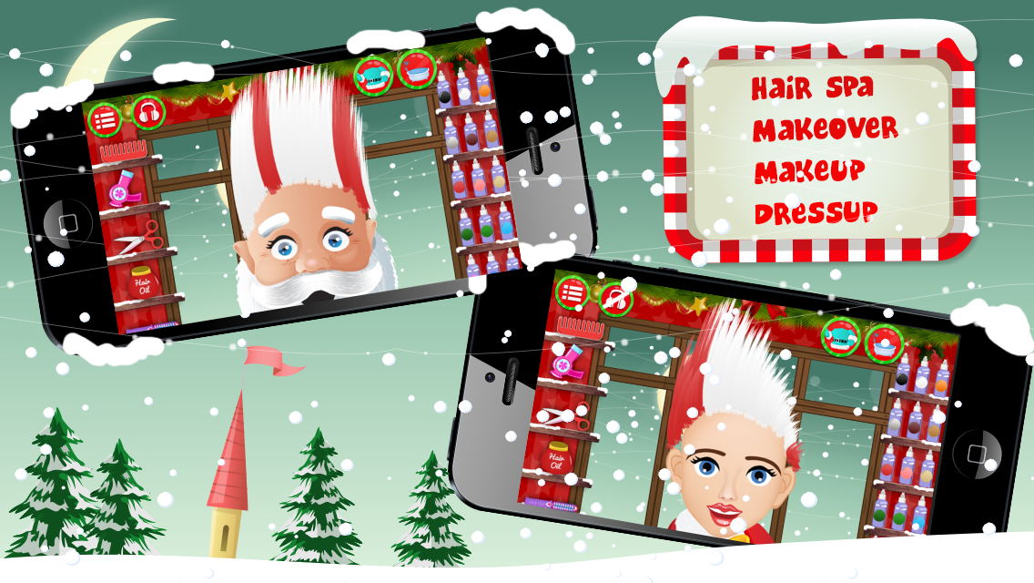 Android application Santa Hair Saloon screenshort