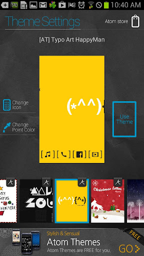 玩個人化App|Typo Happy Man atom theme免費|APP試玩