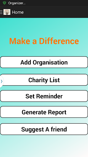 Charity Organizer