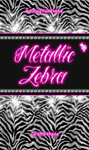 Metallic Foil Zebra Theme SMS
