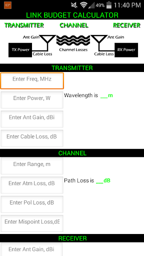 Link Budget Calculator