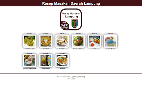 Lastest Resep Masakan Daerah Lampung APK for Android
