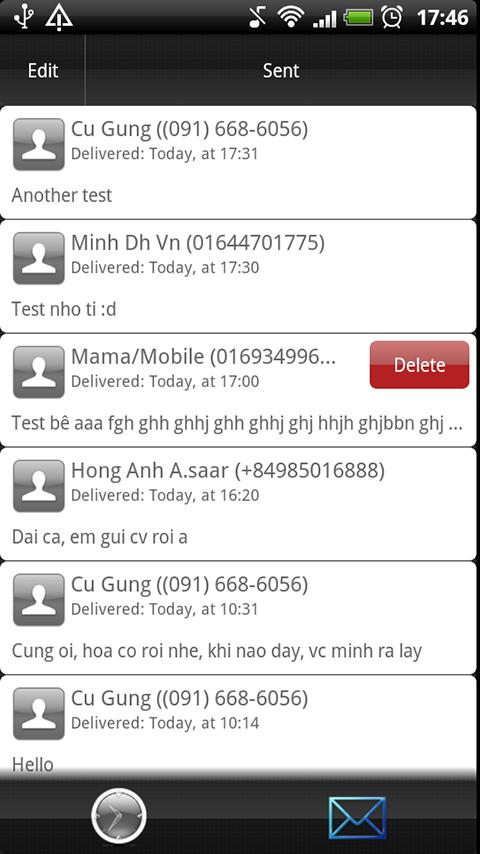    Schedule SMS: Send it later- screenshot  