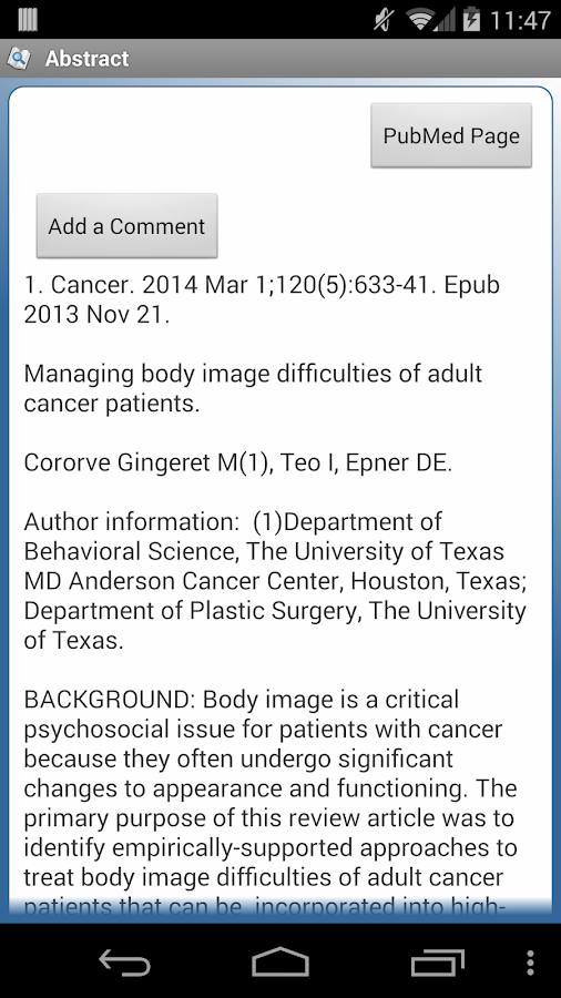   PubMed Mobile- screenshot 