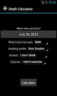 Lastest Death Calculator APK for PC