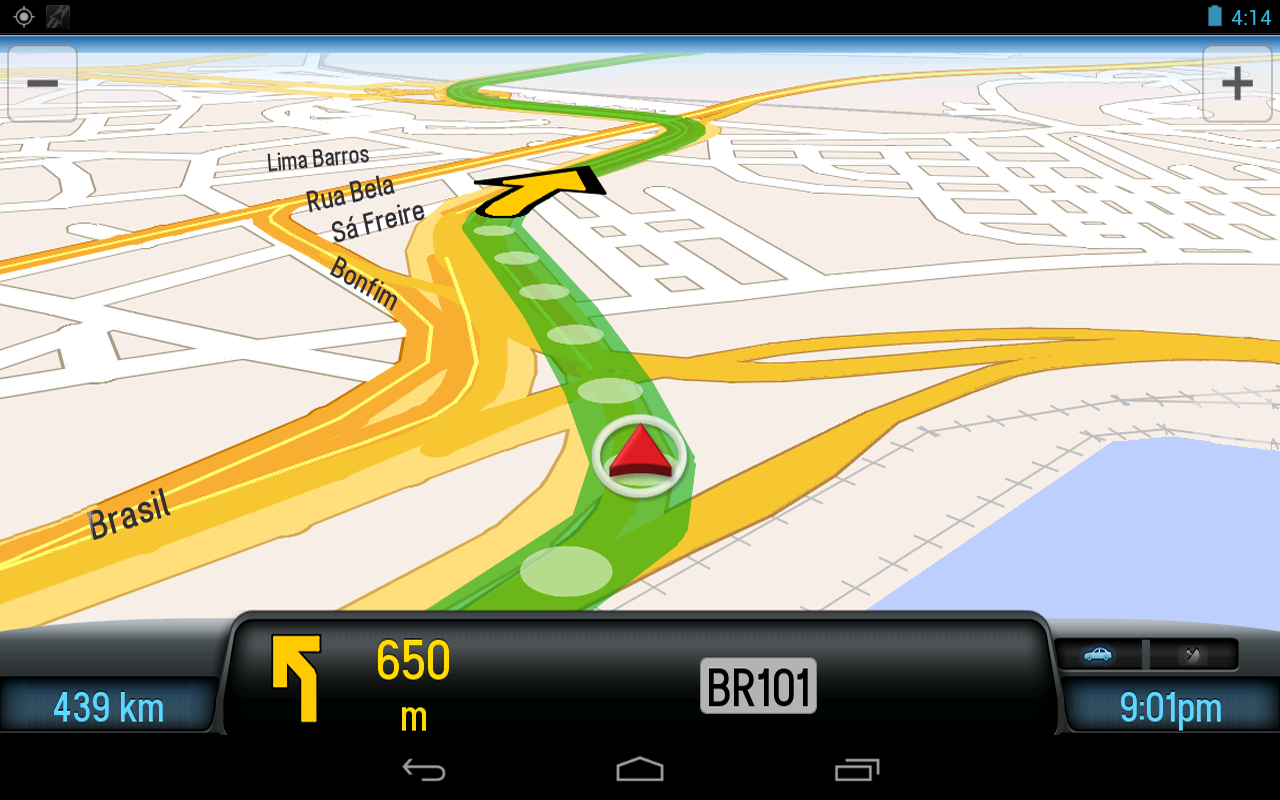 CoPilot Premium Brasil GPS App - screenshot