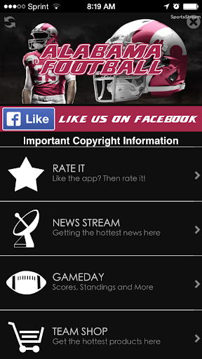 【免費運動App】Alabama Football STREAM-APP點子