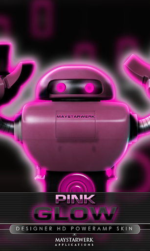 poweramp skin glow pink