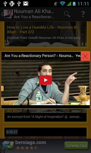 【免費媒體與影片App】Nouman Ali Khan Video-APP點子