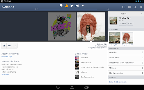 Pandora internet radio v4.5.1 Mod Apk