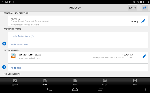 Oracle PLM Mobile Screenshots 4