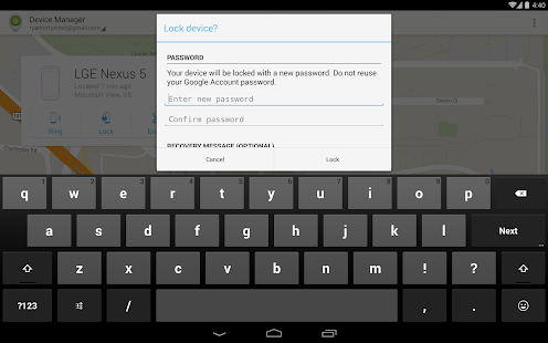 Android Device Manager - screenshot thumbnail