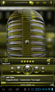 How to install Poweramp skin yellow glass 3.02 unlimited apk for bluestacks