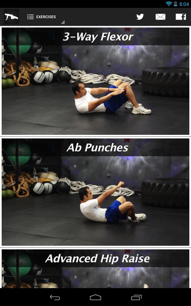 The Abs Challenge Workout Screen 2