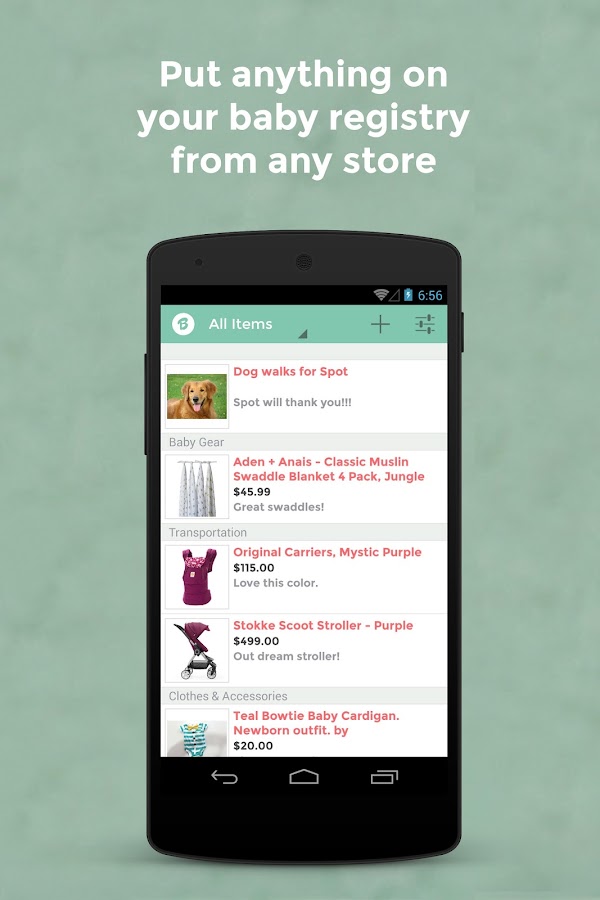 BabyList Baby Registry Android Apps on Google Play