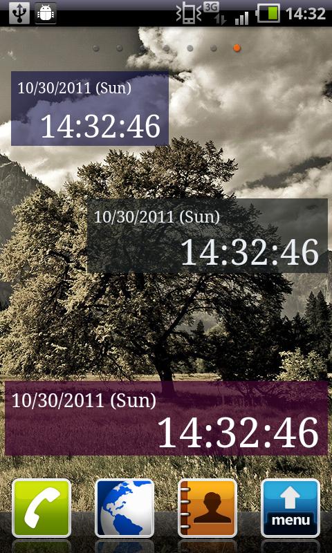 Android application Seconds Clock Widget screenshort