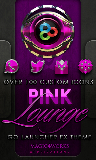 GO Launcher Theme Pink Lounge