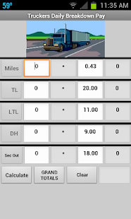 Truckers Route Pay Breakdown Screenshots 2