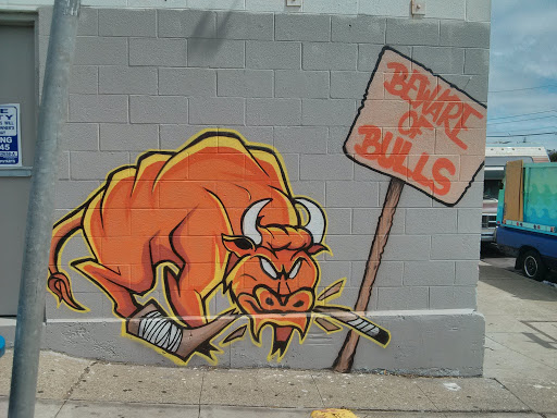 Beware of the Bulls Mural
