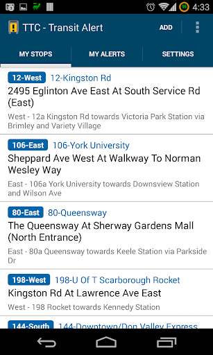 TTC Transit Alert