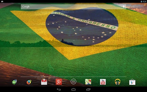 3D Brazil Flag Live Wallpaper