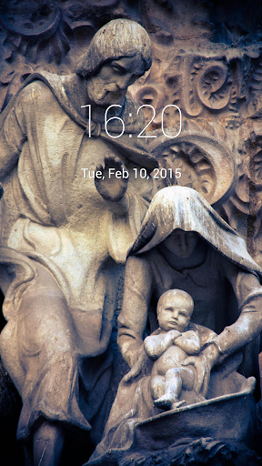 SacredFamilyStatue Lock Screen