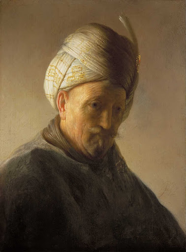 Bust of an old man with turban