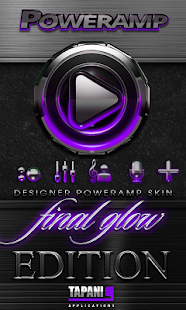 How to download Poweramp skin Purple Glow 3.02 mod apk for bluestacks